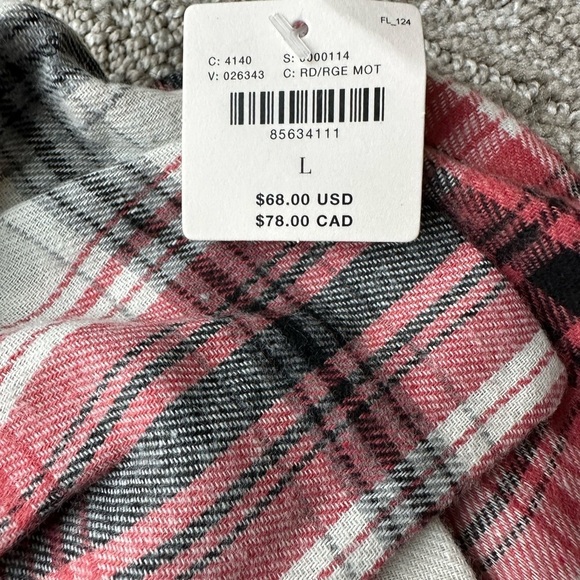 NWT By Anthropologie Strapless Bow Bandeau
Crop  Top Size Large in Plaid - Picture 5 of 7